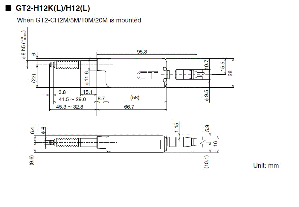 GT2-H12K/H12KL/H12/H12L Dimension