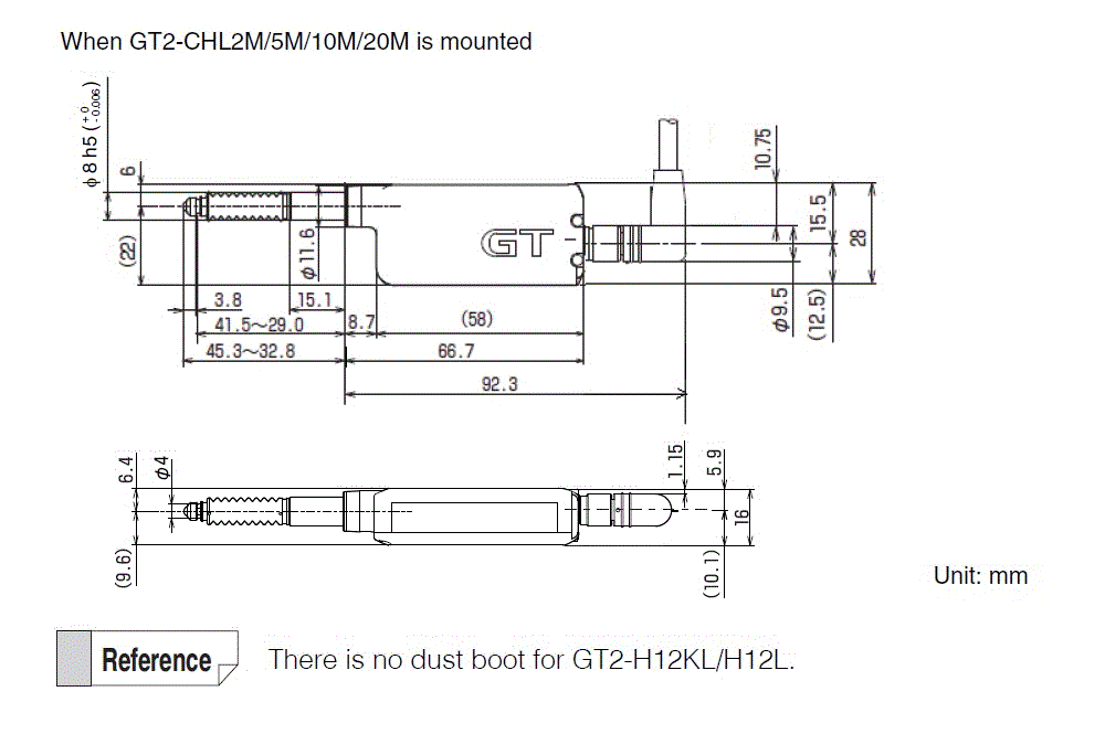 GT2-H12K/H12KL/H12/H12L Dimension