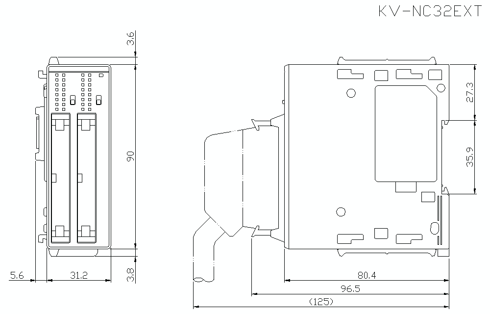 KV-NC32EXT Dimension