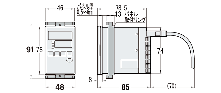 AT-V500P_01 Dimension