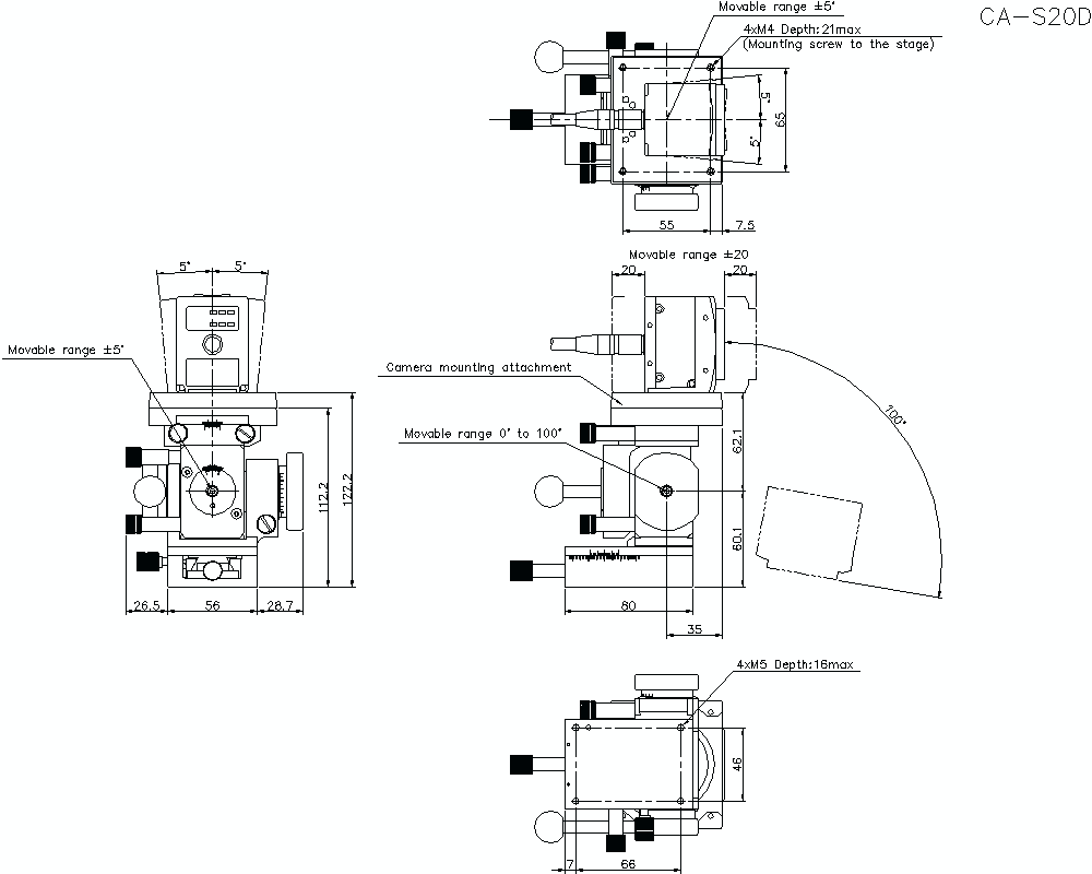 CA-S20D Dimension