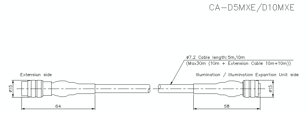 CA-D5MXE-10MXE Dimension