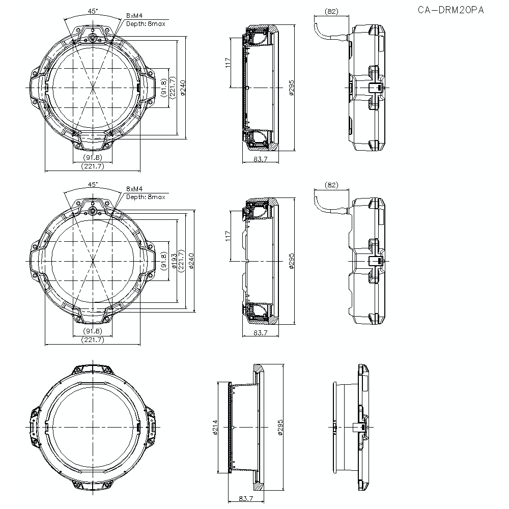 CA-DRM20PA Dimension