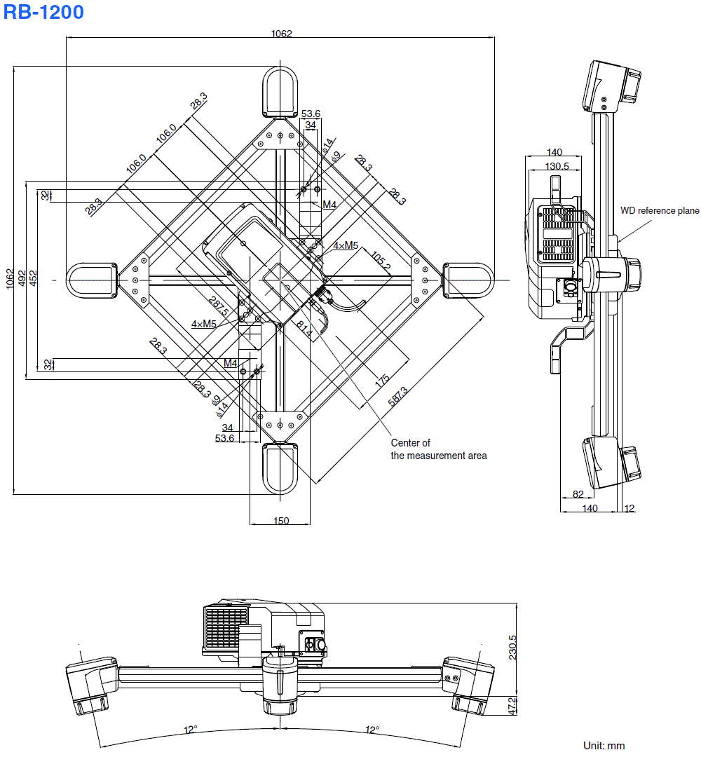 RB-1200 Dimension