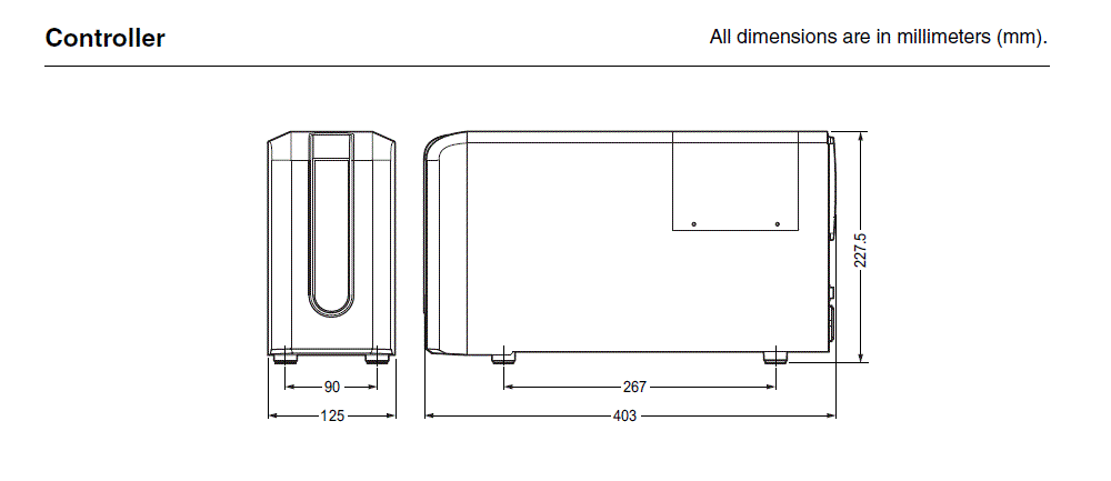 BZ-X800 Dimension