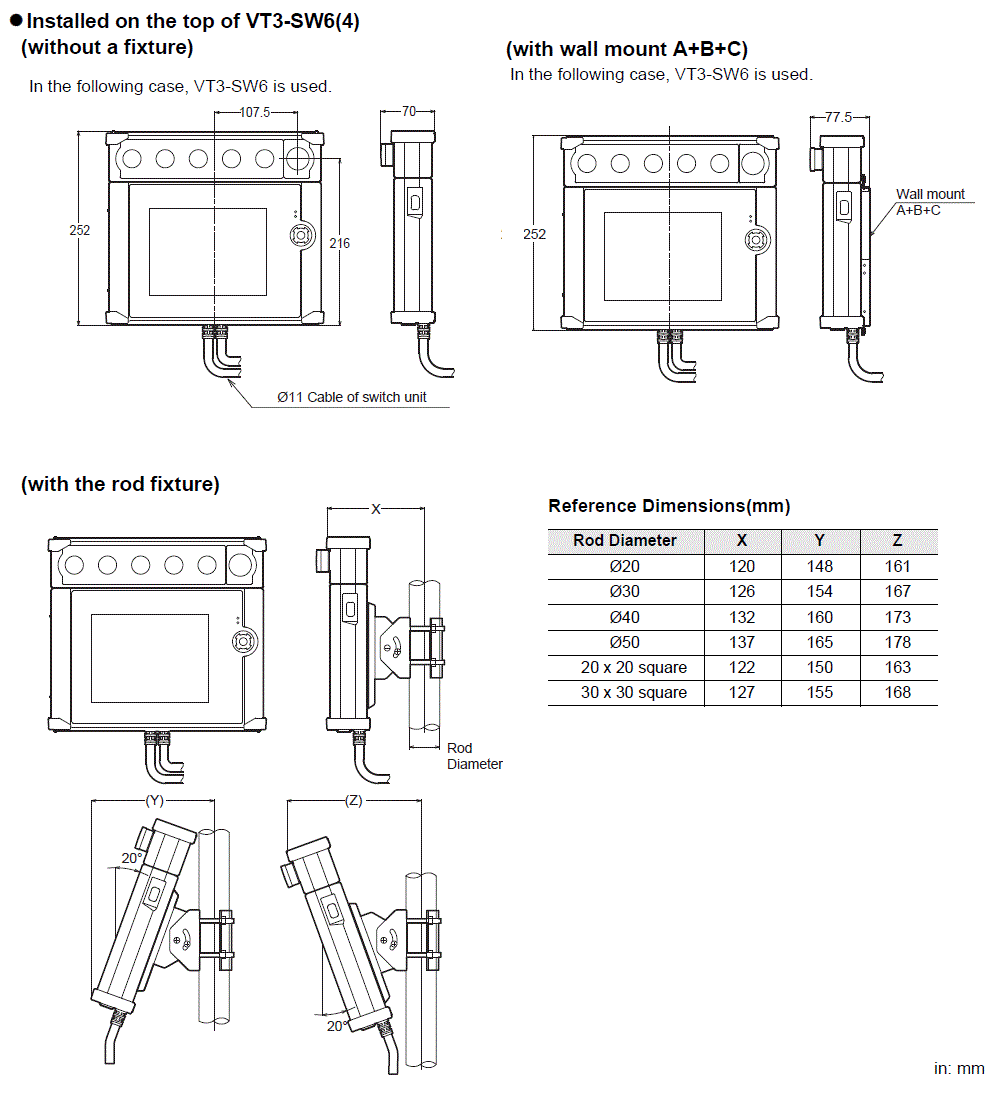 VT3-SW6_01 Dimension