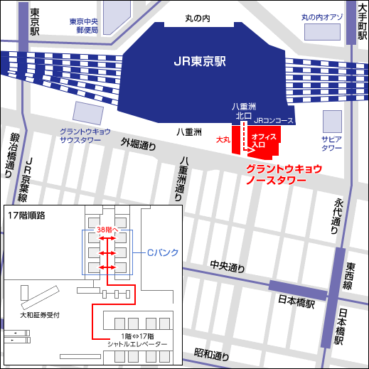 キーエンスセミナー グラントウキョウノースタワー地図